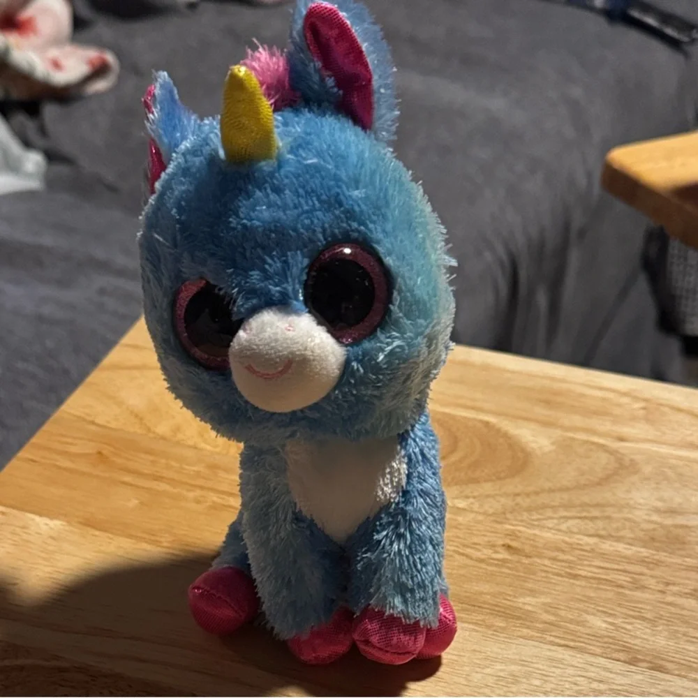 ty beanie babies Boos Stiches The Blue And Pink Unicorn